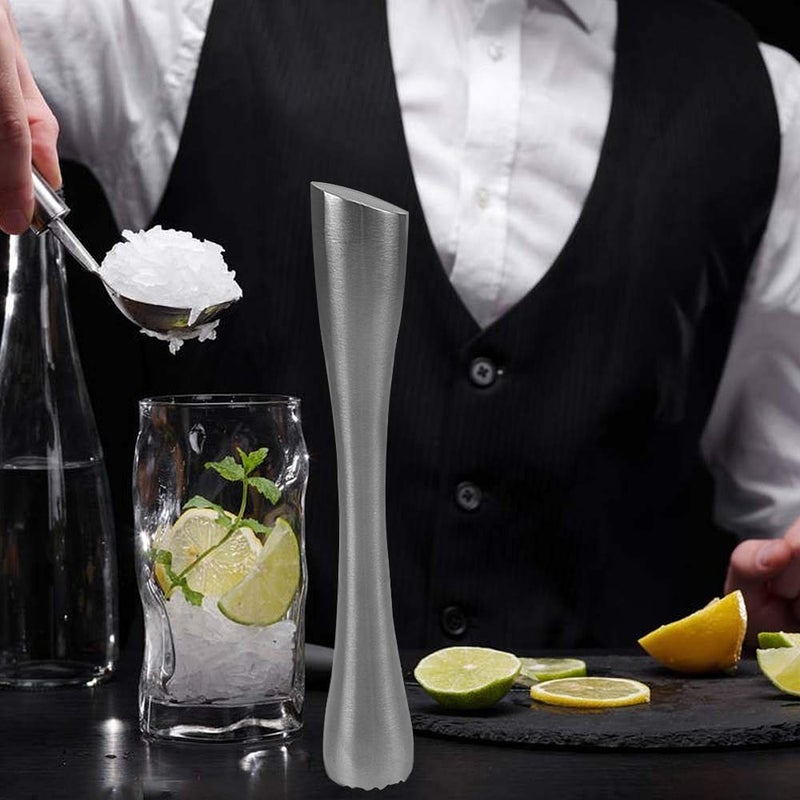 TripleLife 8" Muddler for Cocktails, Professional Stainless Steel Muddler for Old Fashioned Bitters, Creating Mojitos, Margaritas, Mint & Fruit Based Drinks- Ideal Home Bar, Bartender, Kitchen Masher Tool - Image 5